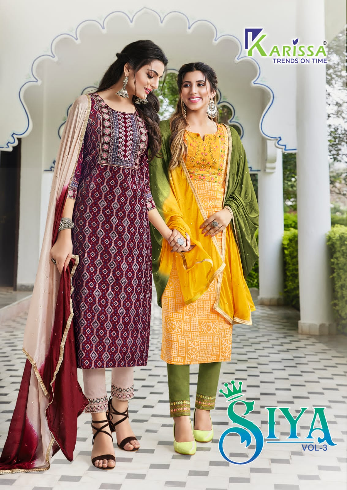 Karissa Siya 3 Trendy Wholesale Kurti With Bottom Dupatta Collection